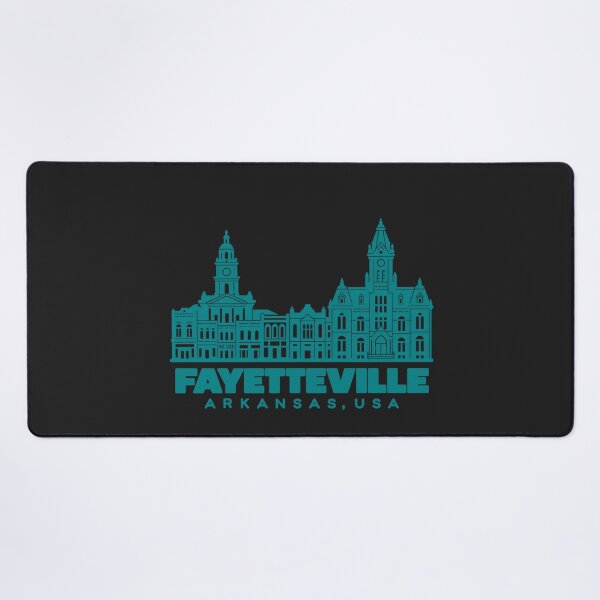 Item preview, Fayetteville Arkansas USA Line Art Landmark Poster designed and sold by CMYKStudio.