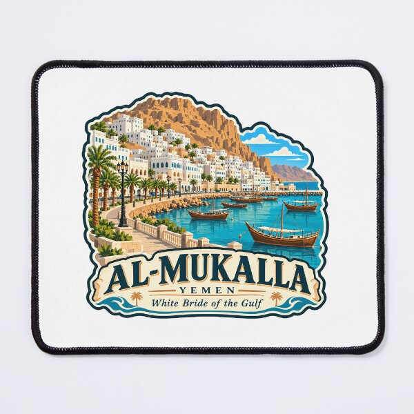 Item preview, Al-Mukalla Yemen White Bride Of The Gulf Travel Heritage designed and sold by RetroMini2026.