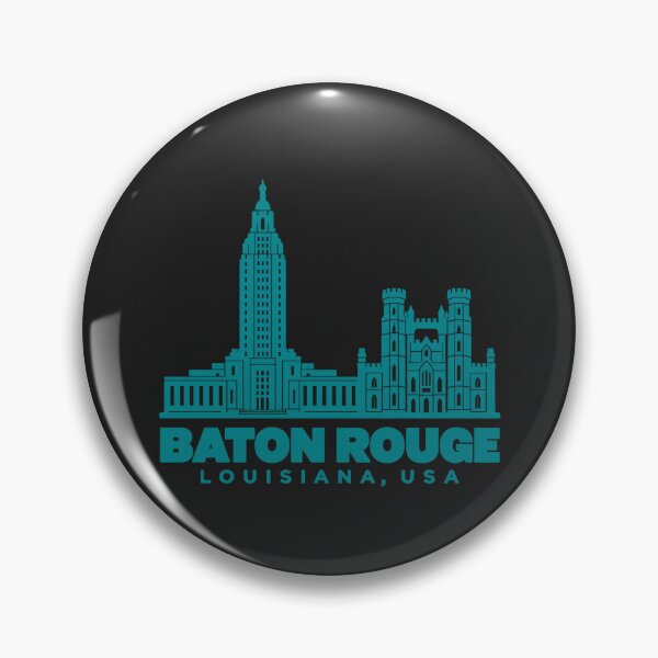 Item preview, Baton Rouge Louisiana USA Line Art Landmark Poster designed and sold by CMYKStudio.