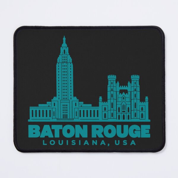 Item preview, Baton Rouge Louisiana USA Line Art Landmark Poster designed and sold by CMYKStudio.