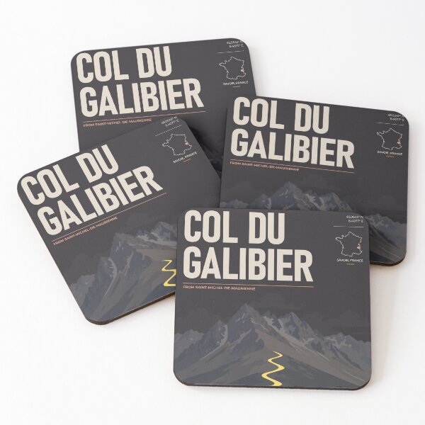 Item preview, Col du Galibier Cycling Poster – French Alps | THE RIDE Dark designed and sold by gimbri.