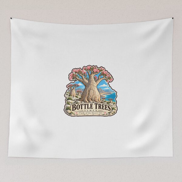 Item preview, Bottle Trees Yemen Flasks Of The Desert Isle Socotra Island Travel Nature designed and sold by JonesFlora2025.