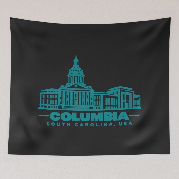 Item preview, Columbia South Carolina USA Line Art Landmark Poster designed and sold by CMYKStudio.