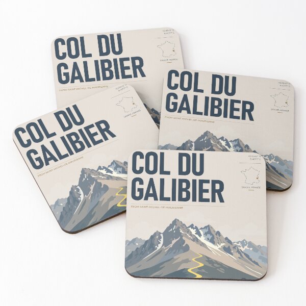 Item preview, Col du Galibier Cycling Poster – French Alps | THE RIDE Light designed and sold by gimbri.