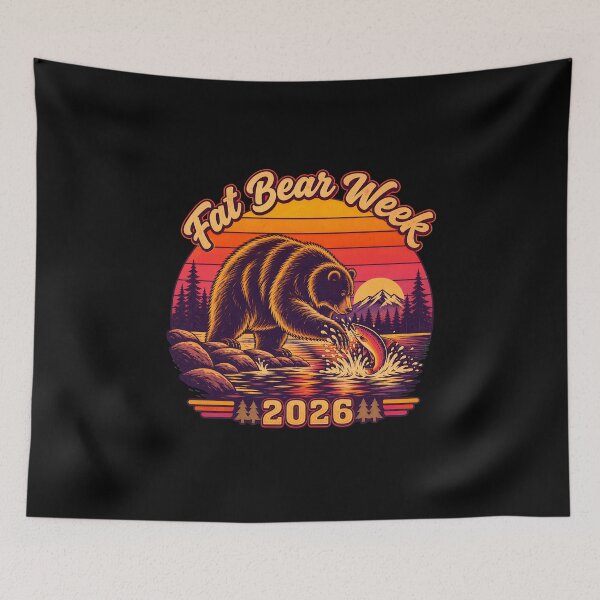 Item preview, fat bear week 2026 vintage grizzly bear wildlife nature designed and sold by Lockcownmz.