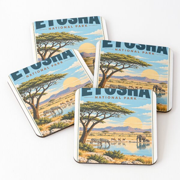 Item preview, Etosha National Park Namibia African Wildlife Safari Travel designed and sold by NightGlyph.