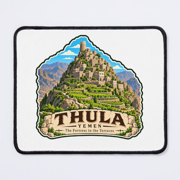 Item preview, Thula Yemen The Fortress In The Terraces Historic Travel Landmark designed and sold by RetroMini2026.