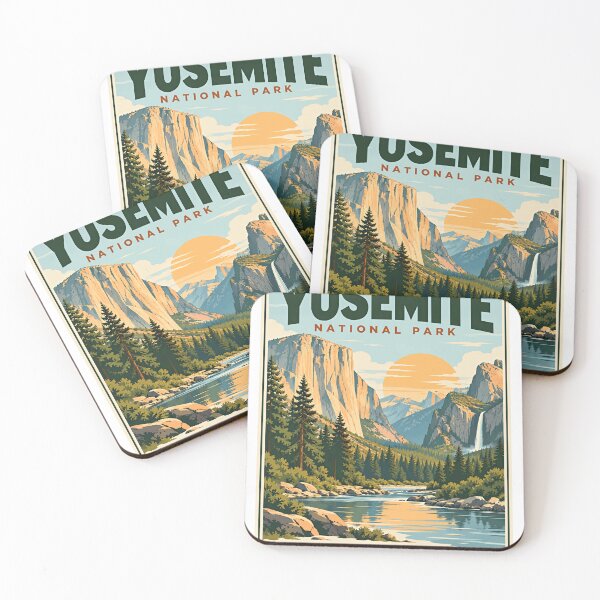 Item preview, Yosemite National Park California Est 1890 Travel Souvenir Nature designed and sold by NeedForParks.