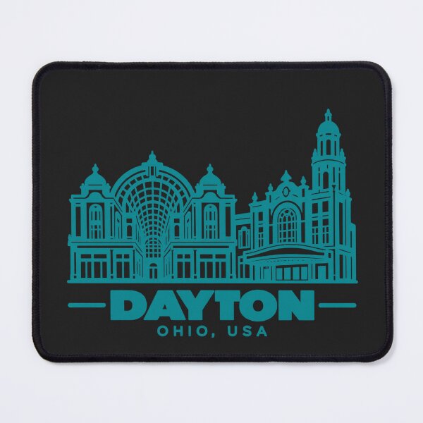 Item preview, Dayton Ohio USA Line Art Landmark Poster designed and sold by CMYKStudio.