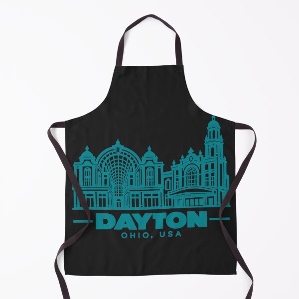 Item preview, Dayton Ohio USA Line Art Landmark Poster designed and sold by CMYKStudio.