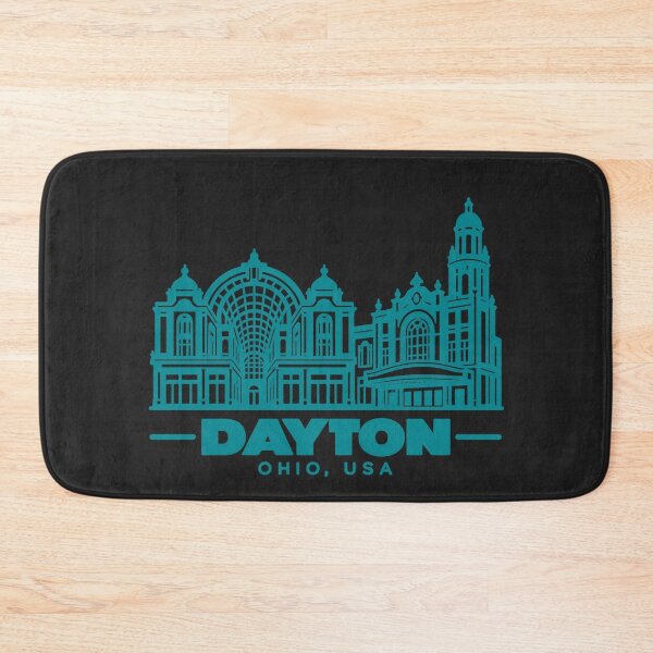 Item preview, Dayton Ohio USA Line Art Landmark Poster designed and sold by CMYKStudio.