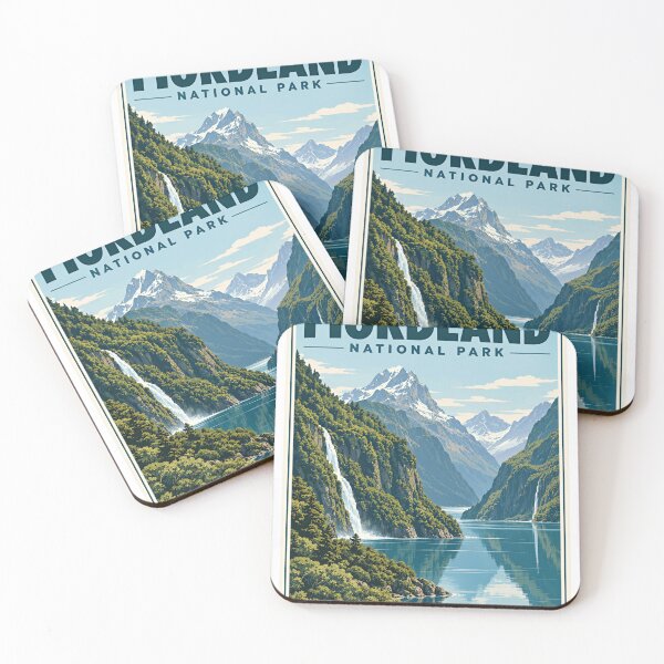 Item preview, Fiordland National Park New Zealand Travel Destination Nature Lover designed and sold by NightGlyph.