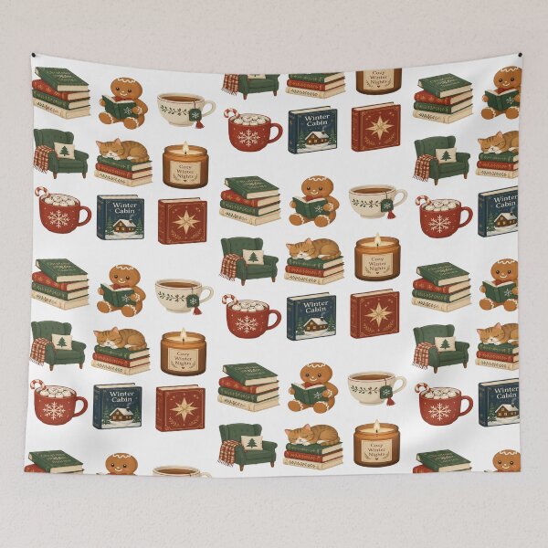 Item preview, Cozy winter atmosphere for reading designed and sold by GlaSher.