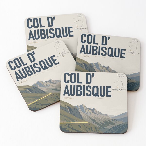 Item preview, Col d’Aubisque Cycling Poster – Pyrenees | THE RIDE Light designed and sold by gimbri.