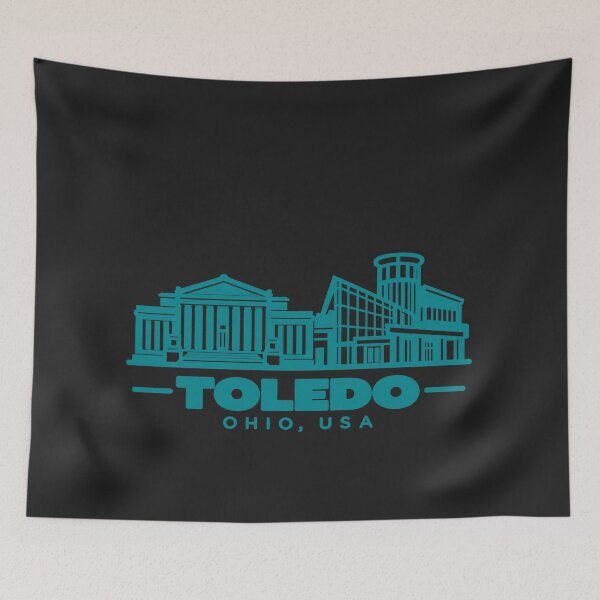 Artikelvorschau, Toledo Ohio USA – Wahrzeichen-Poster (Linienzeichnung) entworfen und verkauft von CMYKStudio.