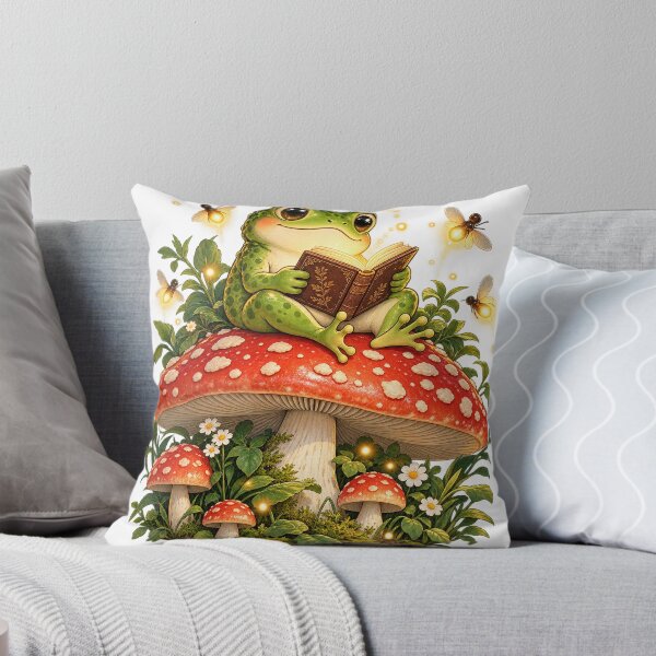 Item preview, Cozy Frog Reading on Magic Mushrooms designed and sold by Gifts0.