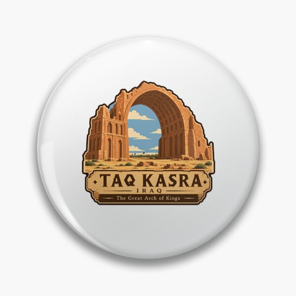 Item preview, Taq Kasra, Irak. El Gran Arco de los Reyes. Monumento histórico. Antigua Mesopotamia. Patrimonio turístico. designed and sold by RetroMini2026.