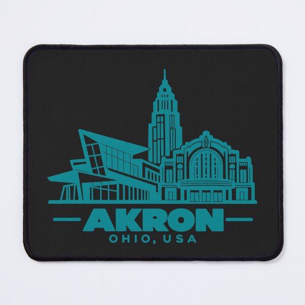 Item preview, Akron Ohio USA Line Art Landmark Poster designed and sold by CMYKStudio.