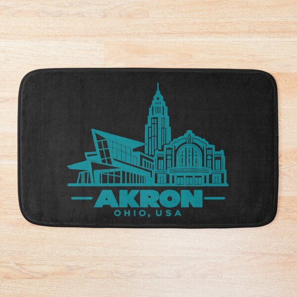 Item preview, Akron Ohio USA Line Art Landmark Poster designed and sold by CMYKStudio.