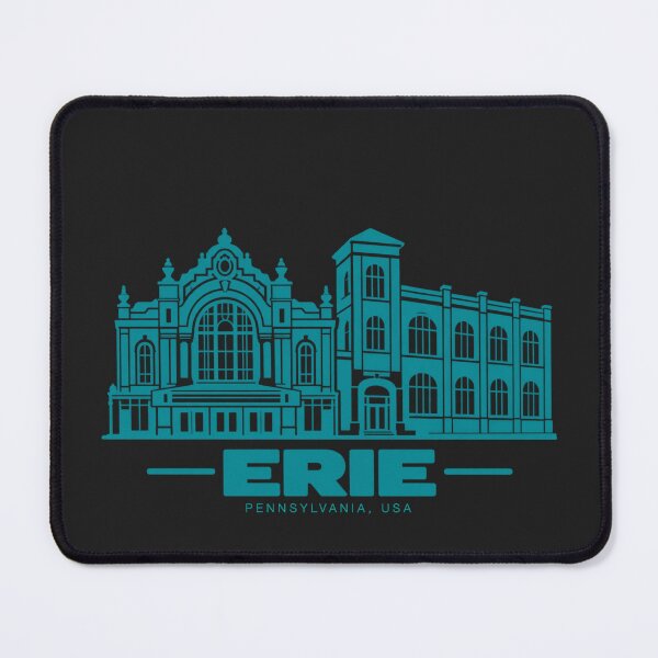 Item preview, Erie Pennsylvania USA Line Art Coastline Poster designed and sold by CMYKStudio.