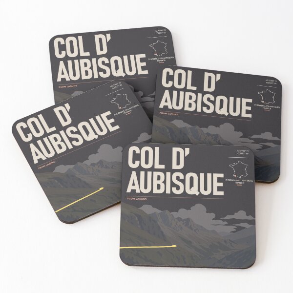 Item preview, Col d’Aubisque Cycling Poster – Pyrenees | THE RIDE Dark designed and sold by gimbri.