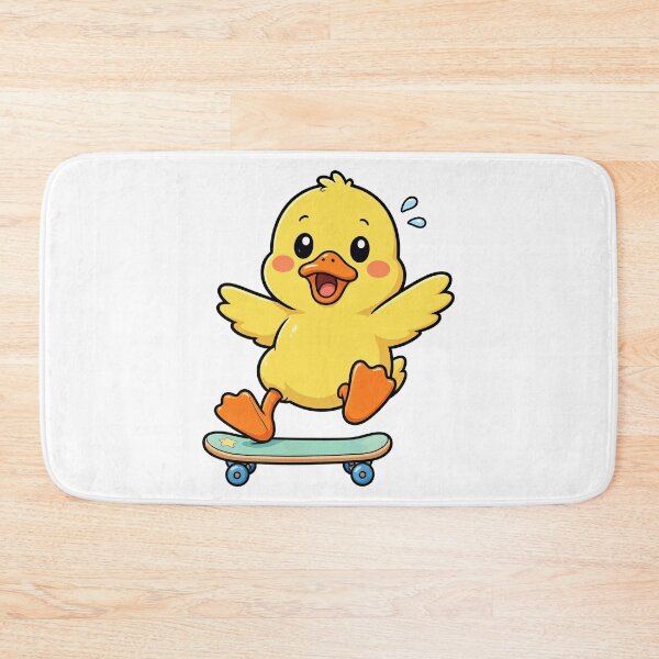 Item preview, The cute little duck is trying to skateboard. designed and sold by THITIMON2527.