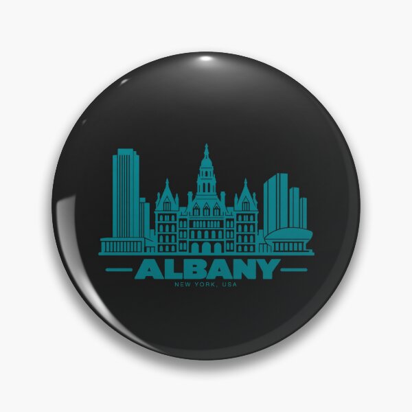 Item preview, Póster de arte lineal de Albany, Nueva York, EE. UU. designed and sold by CMYKStudio.