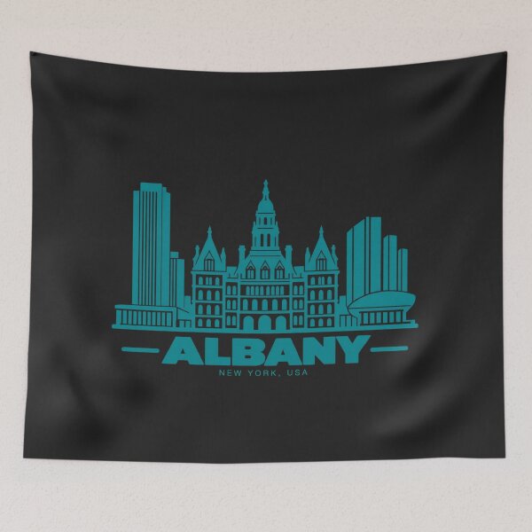 Item preview, Albany New York USA Line Art Landmark Poster designed and sold by CMYKStudio.