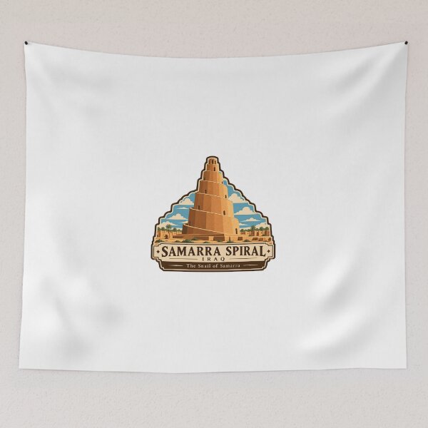 Item preview, Samarra Spiral Iraq The Snail Of Samarra Ancient History Landmark Mesopotamia Travel Souvenir designed and sold by JonesFlora2025.