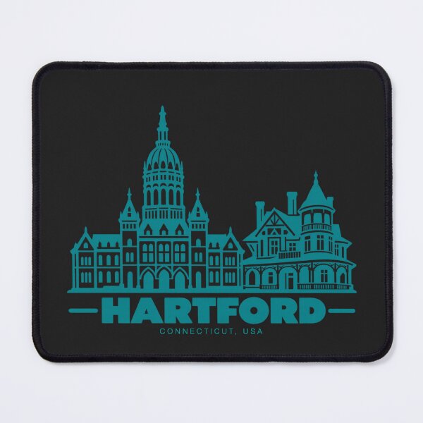 Item preview, Hartford Connecticut USA Line Art Landmark Poster designed and sold by CMYKStudio.