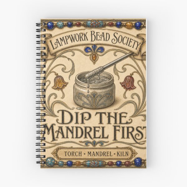Item preview, Dip The Mandrel First Glass Bead Making Lampwork Card designed and sold by BoosterShop.