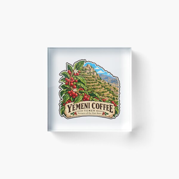 Item preview, Yemeni Coffee Yemen Terraces Of The First Bean Coffee Lover designed and sold by RetroMini2026.
