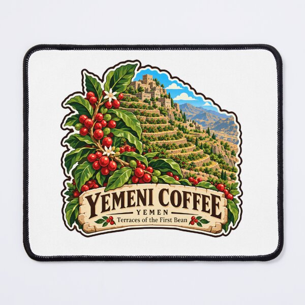 Item preview, Yemeni Coffee Yemen Terraces Of The First Bean Coffee Lover designed and sold by RetroMini2026.