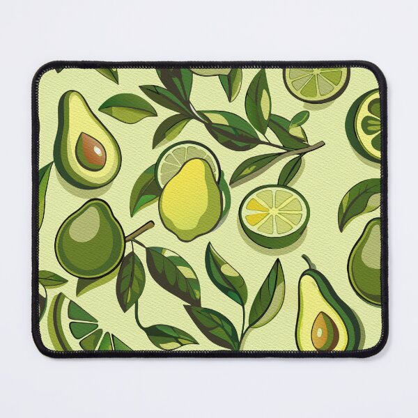 Item preview, Green Lemon & Avocado Pattern For Fruit & Vegan Lover designed and sold by FemmePod.