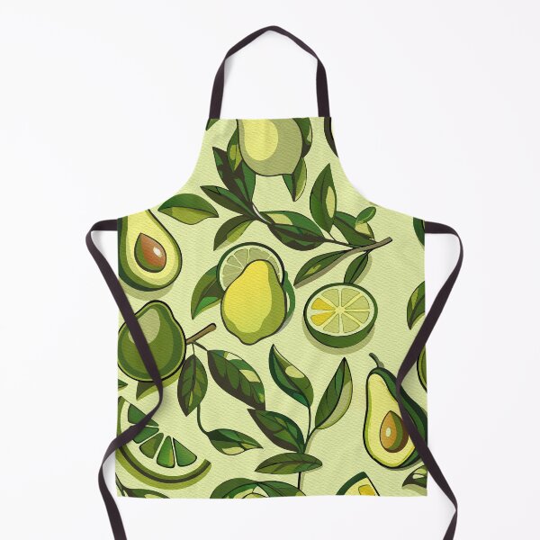 Item preview, Green Lemon & Avocado Pattern For Fruit & Vegan Lover designed and sold by FemmePod.
