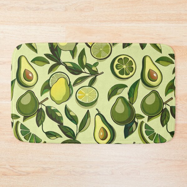 Item preview, Green Lemon & Avocado Pattern For Fruit & Vegan Lover designed and sold by FemmePod.