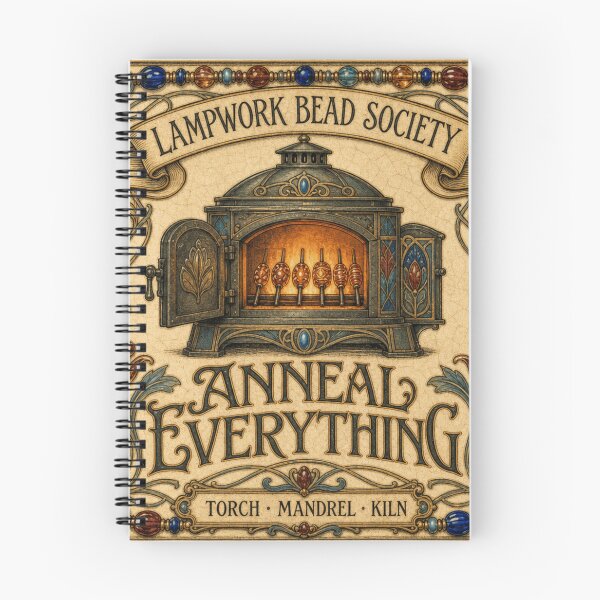 Item preview, Anneal Everything Annealing Glass Lampwork Bead Kiln Badge designed and sold by BoosterShop.
