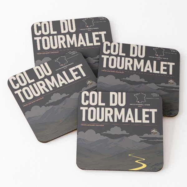 Item preview, Col du Tourmalet Cycling Poster – Pyrenees | THE RIDE Dark designed and sold by gimbri.