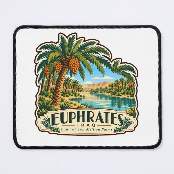 Item preview, Euphrates Iraq Land Of Ten Million Palms Iraqi Heritage Travel Geography designed and sold by RetroMini2026.