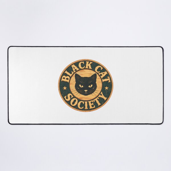 Item preview, black cat society mystical feline club night designed and sold by Lockcownmz.