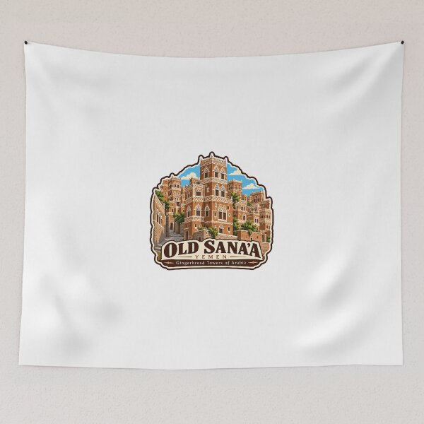Item preview, Old Sana'a Yemen Gingerbread Towers Of Arabia Architecture Travel Heritage designed and sold by Simsimah26Parks.