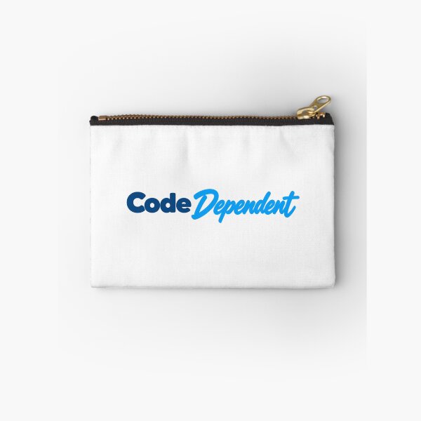 Item preview, Code Dependent Engineering Humor Blue Typography designed and sold by JAQSCOMICS.