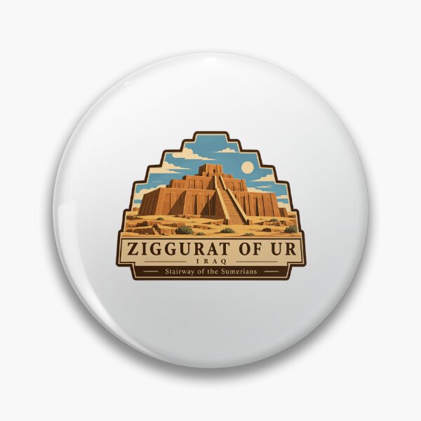 Item preview, Zigurat de Ur, Irak, Sumeria, Mesopotamia, Historia Antigua, Viajero designed and sold by RetroMini2026.