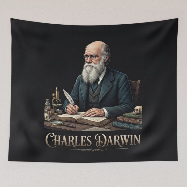 Item preview, Charles Darwin Classic Portrait Illustration Artwork    designed and sold by Owcomm.