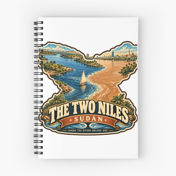 Item preview, The Two Niles Sudan Where The Rivers Become One Sudanese Travel Khartoum Confluence designed and sold by JonesFlora2025.