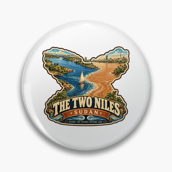 Item preview, The Two Niles Sudan Where The Rivers Become One Sudanese Travel Khartoum Confluence designed and sold by JonesFlora2025.