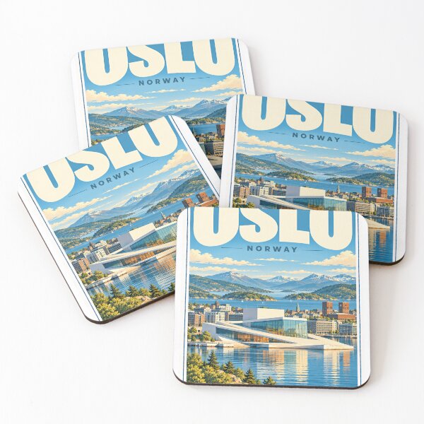 Item preview, Oslo Norway Travel Souvenir Destination designed and sold by NightGlyph.