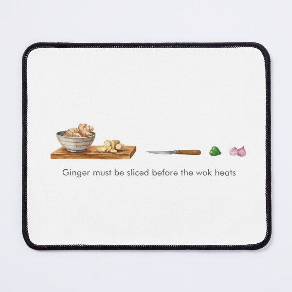 Item preview, Ginger Slicing Wisdom in Minimalist Style designed and sold by NiftyWrx.
