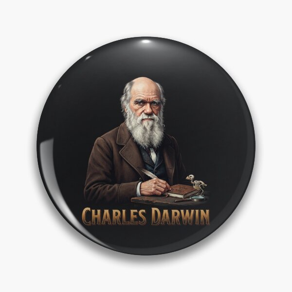 Item preview, Charles Darwin Portrait Vintage Scientist Illustration    designed and sold by Owcomm.