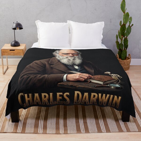 Item preview, Charles Darwin Portrait Vintage Scientist Illustration designed and sold by Owcomm.